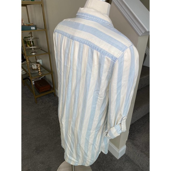 Velvet Heart chambray striped tencel dress, size small - Picture 5 of 12